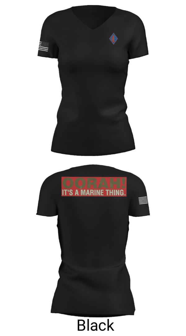 Women's Short Sleeve Vneck Shirt, 1st Marine Regiment, Marines, Teamtime, Team time, sublimation, custom sports apparel, team uniforms, spirit wear, spiritwear, sports uniforms, custom shirts, team store, custom team store, fundraiser sports, apparel fundraiser