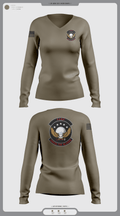 FARP 62203291 Women's Long Sleeve V-neck Shirt - 1