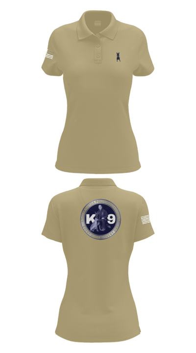 Los Alamitos Police K9 92789810 Women's Short Sleeve Performance Polo  - 90
