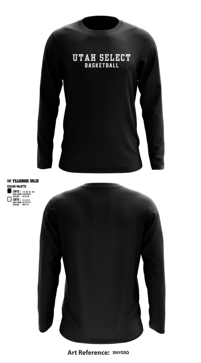 Utah Select Basketball 19223237 Long Sleeve Performance Shirt 2