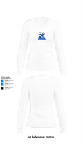 Port Chester High School Bowling 50203613 Women's Long Sleeve V-neck Shirt -1 15