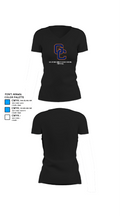 Grayson County High School Football 23634052 Women's Short Sleeve V-neck Shirt - 37