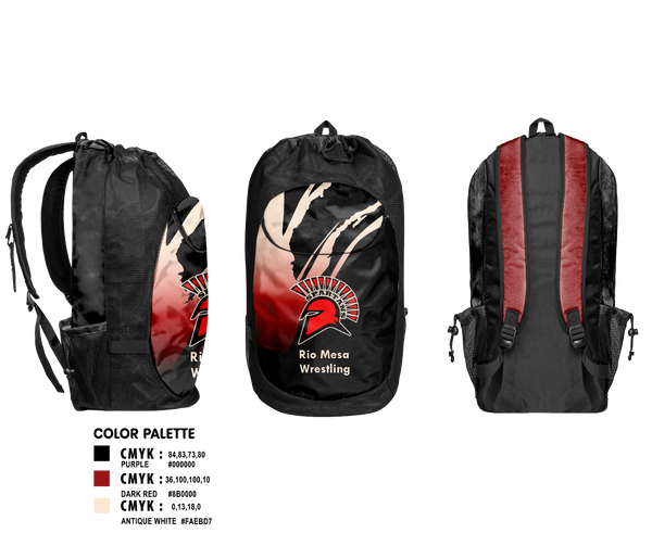 Gear Bag, Rio Mesa, Wrestling, Teamtime, Team time, sublimation, custom sports apparel, team uniforms, spirit wear, spiritwear, sports uniforms, custom shirts, team store, custom team store, fundraiser sports, apparel fundraiser