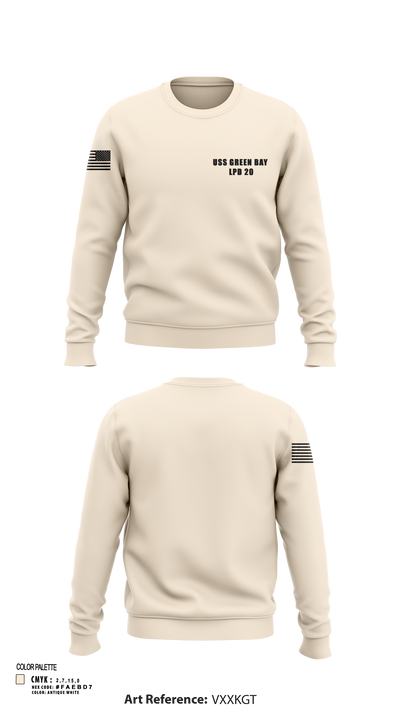 USS GREEN BAY LPD 20 4100581 Crew Neck Sweatshirt - 103