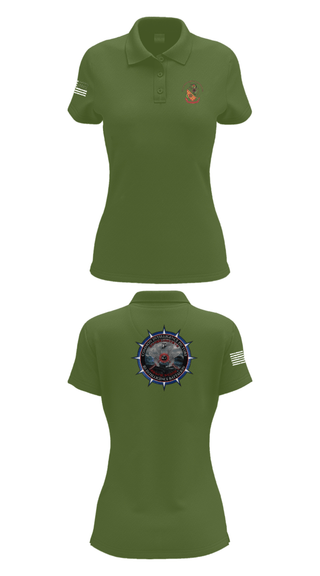 Women's Short Sleeve Performance Polo, 3rd Intelligence Battalion, Marines, Teamtime, Team time, sublimation, custom sports apparel, team uniforms, spirit wear, spiritwear, sports uniforms, custom shirts, team store, custom team store, fundraiser sports, apparel fundraiser