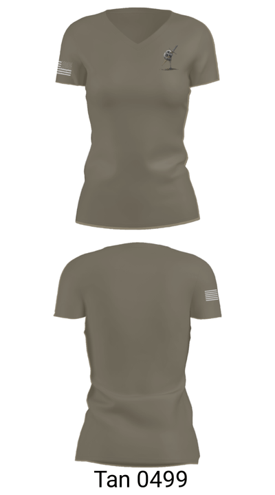 B Btry 2142 12534556 Women's Short Sleeve V-neck Shirt - 65