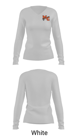 Womens Long Sleeve Vneck Shirt, Marine City Middle School Cheer, Cheer, Teamtime, Team time, sublimation, custom sports apparel, team uniforms, spirit wear, spiritwear, sports uniforms, custom shirts, team store, custom team store, fundraiser sports, apparel fundraiser
