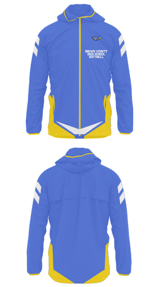 Windbreaker, Brown County High School Softball, Softball, Teamtime, Team time, sublimation, custom sports apparel, team uniforms, spirit wear, spiritwear, sports uniforms, custom shirts, team store, custom team store, fundraiser sports, apparel fundraiser