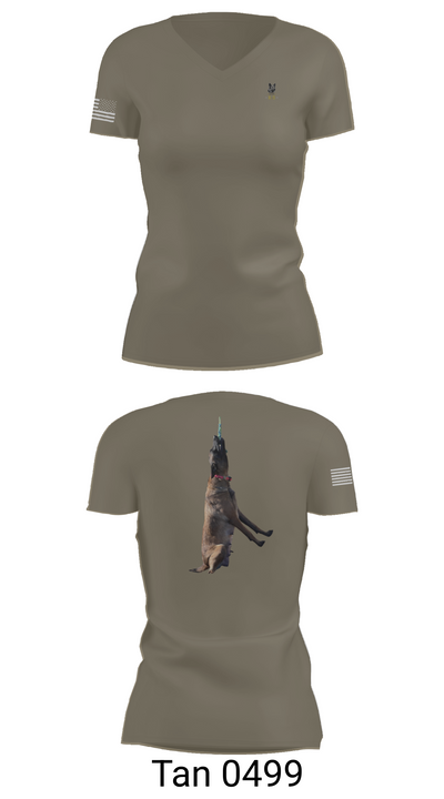 Mals K9 82782648 Women's Short Sleeve V-neck Shirt - 68