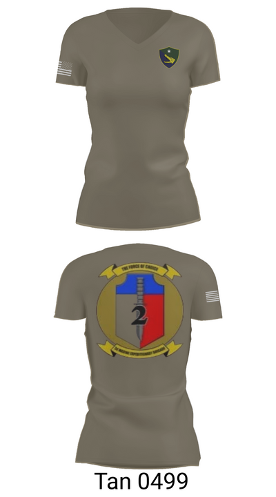 Task Force 61/2 50410807 Women's Short Sleeve V-neck Shirt - 68