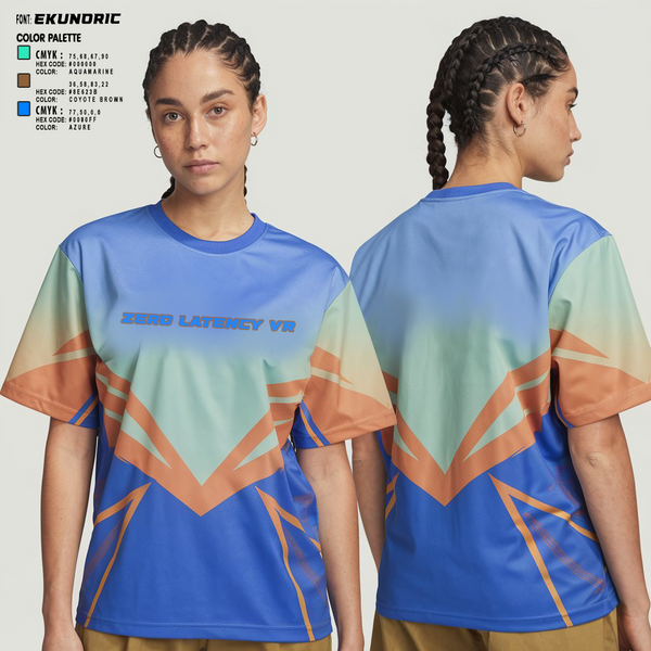 Womens Short Sleeve Vneck Shirt, Zero latency VR, , Teamtime, Team time, sublimation, custom sports apparel, team uniforms, spirit wear, spiritwear, sports uniforms, custom shirts, team store, custom team store, fundraiser sports, apparel fundraiser