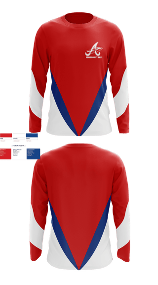 Long Sleeve Performance Shirt, Adair County High School Golf, Golf, Teamtime, Team time, sublimation, custom sports apparel, team uniforms, spirit wear, spiritwear, sports uniforms, custom shirts, team store, custom team store, fundraiser sports, apparel fundraiser