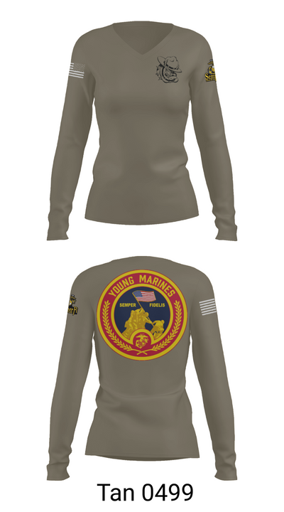 Rogue Valley 54220883 Women's Long Sleeve V-neck Shirt - 77