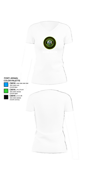Womens Short Sleeve Vneck Shirt, meana raptor, Golf, Teamtime, Team time, sublimation, custom sports apparel, team uniforms, spirit wear, spiritwear, sports uniforms, custom shirts, team store, custom team store, fundraiser sports, apparel fundraiser