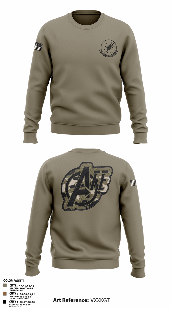 Crew Neck Sweatshirt, 509 OSS, Air Force, Teamtime, Team time, sublimation, custom sports apparel, team uniforms, spirit wear, spiritwear, sports uniforms, custom shirts, team store, custom team store, fundraiser sports, apparel fundraiser