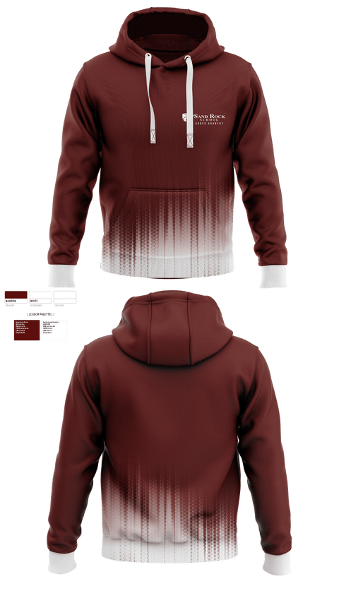 Hoodie, Sand Rock High School Cross Country, Cross Country, Teamtime, Team time, sublimation, custom sports apparel, team uniforms, spirit wear, spiritwear, sports uniforms, custom shirts, team store, custom team store, fundraiser sports, apparel fundraiser