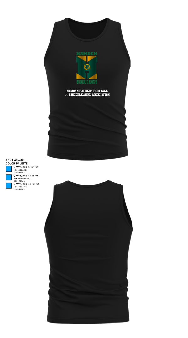 Tank Top, Hamden Fathers Football & Cheerleading Association, Football, Teamtime, Team time, sublimation, custom sports apparel, team uniforms, spirit wear, spiritwear, sports uniforms, custom shirts, team store, custom team store, fundraiser sports, apparel fundraiser