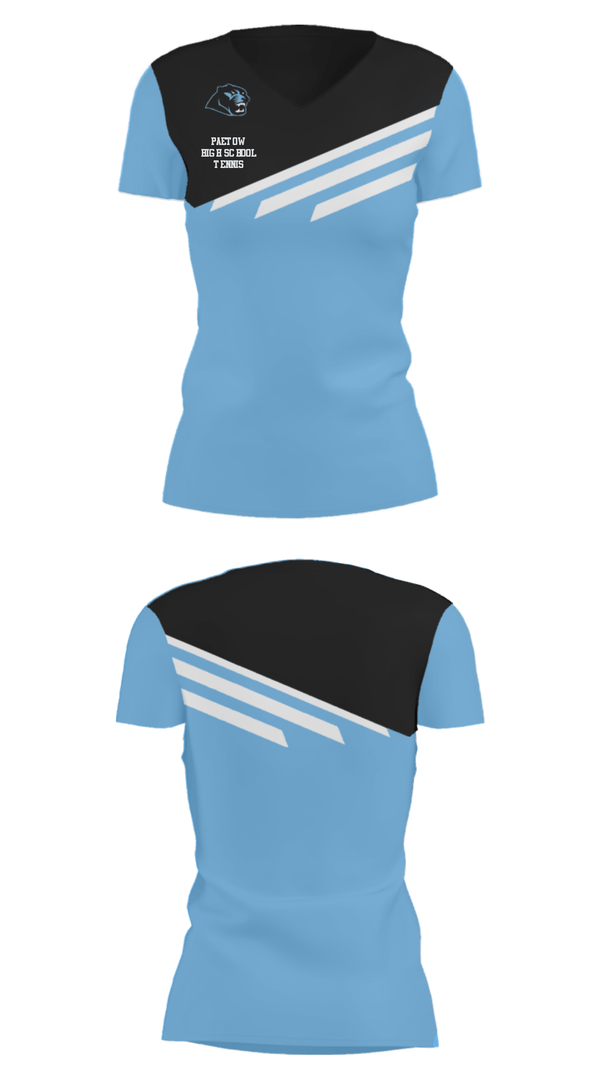 Women's Short Sleeve Vneck Shirt, Paetow High School Tennis, Tennis, Teamtime, Team time, sublimation, custom sports apparel, team uniforms, spirit wear, spiritwear, sports uniforms, custom shirts, team store, custom team store, fundraiser sports, apparel fundraiser