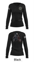 Center for Security Forces Detachment Chesapeake 88189039 Women's Long Sleeve V-neck Shirt - 35