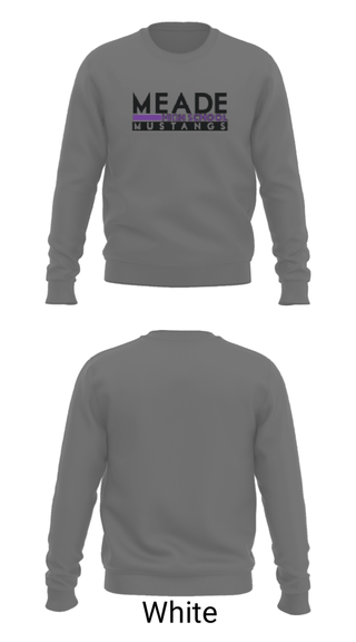Crew Neck Sweatshirt, Meade High School Baseball, Baseball, Teamtime, Team time, sublimation, custom sports apparel, team uniforms, spirit wear, spiritwear, sports uniforms, custom shirts, team store, custom team store, fundraiser sports, apparel fundraiser