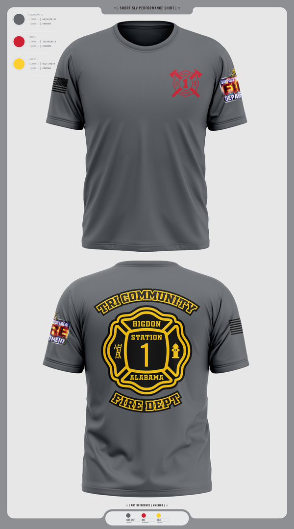 Short Sleeve Performance Shirt, Tri-Community fire, Fire Department, Teamtime, Team time, sublimation, custom sports apparel, team uniforms, spirit wear, spiritwear, sports uniforms, custom shirts, team store, custom team store, fundraiser sports, apparel fundraiser