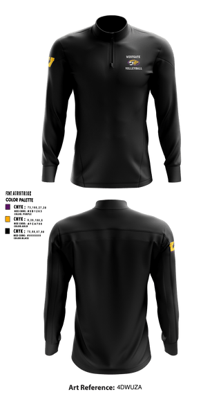 Quarter Zip Jacket, Westgate High School Volleyball, Women's Volleyball, Teamtime, Team time, sublimation, custom sports apparel, team uniforms, spirit wear, spiritwear, sports uniforms, custom shirts, team store, custom team store, fundraiser sports, apparel fundraiser