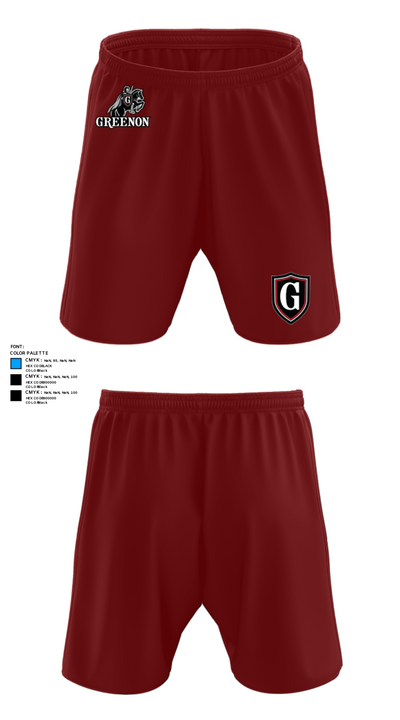 Greenon Knights 17208491 Athletic Shorts With Pockets - 39