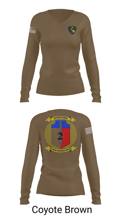Task Force 61/2 50410807 Women's Long Sleeve V-neck Shirt - 17