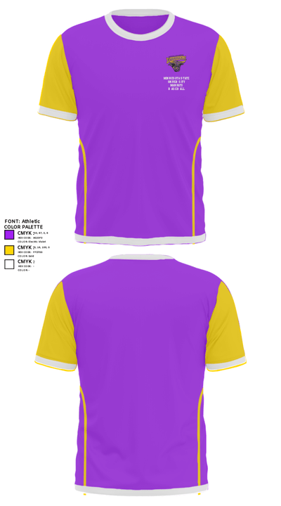 Minnesota State University Mankato Baseball 62167933 Short Sleeve Performance Shirt - 23