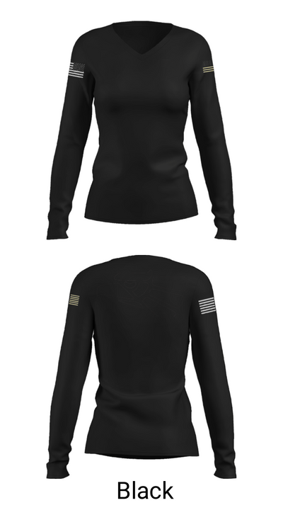 578th A Co 41314696 Women's Long Sleeve V-neck Shirt - 35