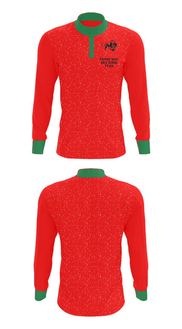 Quarter Zip Jacket, Proviso West High School Track, Track & Field, Teamtime, Team time, sublimation, custom sports apparel, team uniforms, spirit wear, spiritwear, sports uniforms, custom shirts, team store, custom team store, fundraiser sports, apparel fundraiser