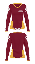Alice Deal Middle School Baseball 94210420 Women's Long Sleeve V-neck Shirt - 28
