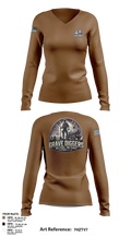 Gravediggers 54270931 Women's Long Sleeve V-neck Shirt - 105