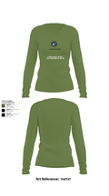 NAVAL SUPPORT ACTIVITY BETHESDA SECURITY FORCES 28838405 Women's Long Sleeve V-neck Shirt - 40