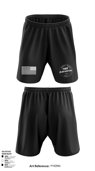 Athletic Shorts With Pockets, Fort Bliss DENTAC, Army, Teamtime, Team time, sublimation, custom sports apparel, team uniforms, spirit wear, spiritwear, sports uniforms, custom shirts, team store, custom team store, fundraiser sports, apparel fundraiser