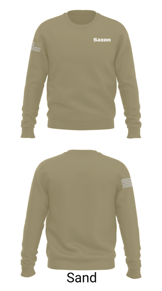 Crew Neck Sweatshirt, Saxon, Army, Teamtime, Team time, sublimation, custom sports apparel, team uniforms, spirit wear, spiritwear, sports uniforms, custom shirts, team store, custom team store, fundraiser sports, apparel fundraiser