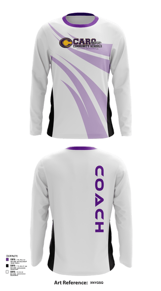 Long Sleeve Performance Shirt, Caro High School Volleyball, Women's Volleyball, Teamtime, Team time, sublimation, custom sports apparel, team uniforms, spirit wear, spiritwear, sports uniforms, custom shirts, team store, custom team store, fundraiser sports, apparel fundraiser