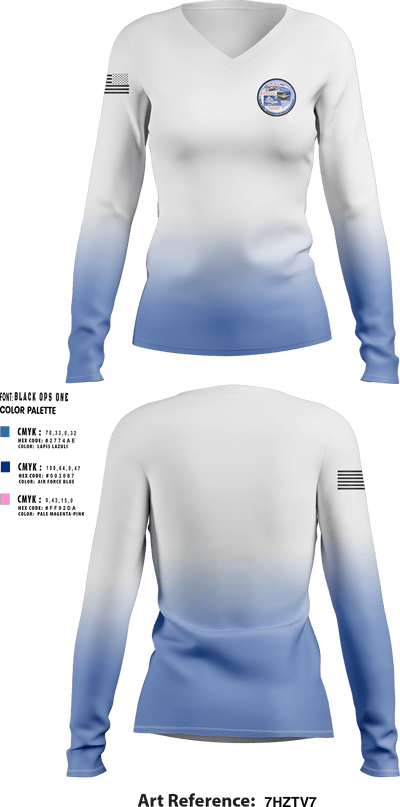 POLARS 40984868 Women's Long Sleeve V-neck Shirt - 150