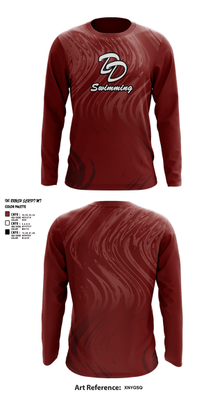 Long Sleeve Performance Shirt, David Douglas High School Swimming, Swimming, Teamtime, Team time, sublimation, custom sports apparel, team uniforms, spirit wear, spiritwear, sports uniforms, custom shirts, team store, custom team store, fundraiser sports, apparel fundraiser