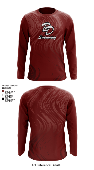 David Douglas High School Swimming 22345168 Long Sleeve Performance Shirt - 3