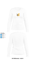Walled Lake Central Gymnastics 93102684 Women's Long Sleeve V-neck Shirt -1 15