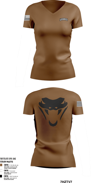 Womens Short Sleeve Vneck Shirt, RookVIPERS, Army, Teamtime, Team time, sublimation, custom sports apparel, team uniforms, spirit wear, spiritwear, sports uniforms, custom shirts, team store, custom team store, fundraiser sports, apparel fundraiser