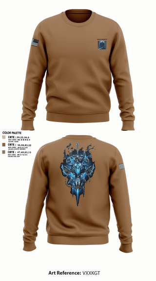 Crew Neck Sweatshirt, Death Knights, Army, Teamtime, Team time, sublimation, custom sports apparel, team uniforms, spirit wear, spiritwear, sports uniforms, custom shirts, team store, custom team store, fundraiser sports, apparel fundraiser