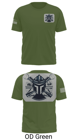 Short Sleeve Performance Shirt, 2-4 GSAB ECHO CO., Army, Teamtime, Team time, sublimation, custom sports apparel, team uniforms, spirit wear, spiritwear, sports uniforms, custom shirts, team store, custom team store, fundraiser sports, apparel fundraiser