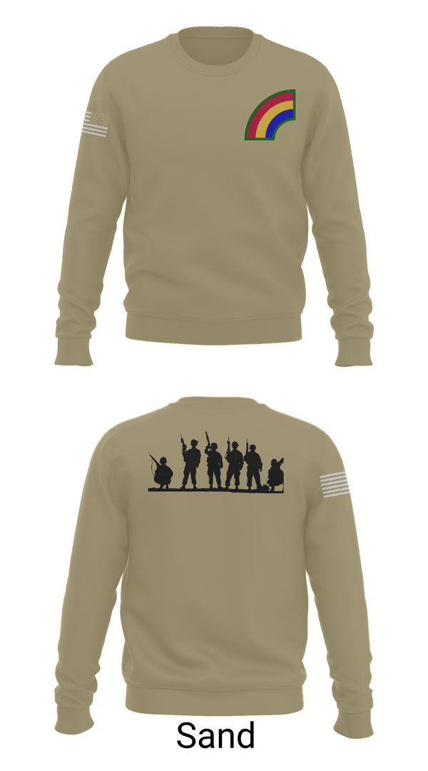 Crew Neck Sweatshirt, 42ND Infantry Division, Army, Teamtime, Team time, sublimation, custom sports apparel, team uniforms, spirit wear, spiritwear, sports uniforms, custom shirts, team store, custom team store, fundraiser sports, apparel fundraiser