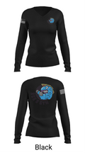 Robs Gym 78246830 Women's Long Sleeve V-neck Shirt - 35