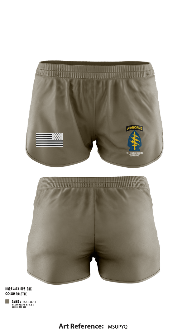 Ranger Panties, 197th STSC (SO)(A), National Guard, Teamtime, Team time, sublimation, custom sports apparel, team uniforms, spirit wear, spiritwear, sports uniforms, custom shirts, team store, custom team store, fundraiser sports, apparel fundraiser