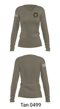 LOGISTICS 26909520 Women's Long Sleeve V-neck Shirt - 73