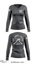 Kennesaw Mountain NJROTC 60987688 Women's Long Sleeve V-neck Shirt - 125