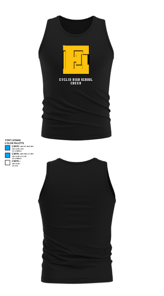 Tank Top, Euclid High School Cheer, Cheer, Teamtime, Team time, sublimation, custom sports apparel, team uniforms, spirit wear, spiritwear, sports uniforms, custom shirts, team store, custom team store, fundraiser sports, apparel fundraiser